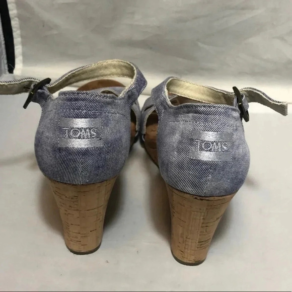 TOMS Clarissa Wedges size 9.5 - Picture 3 of 5